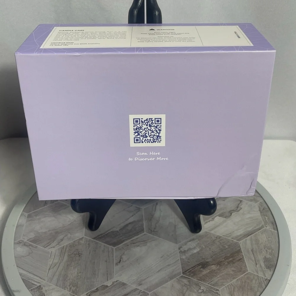 Yogi Lavender Candle & Crystals Harmony Set Soy Aromatherapy Gift Box